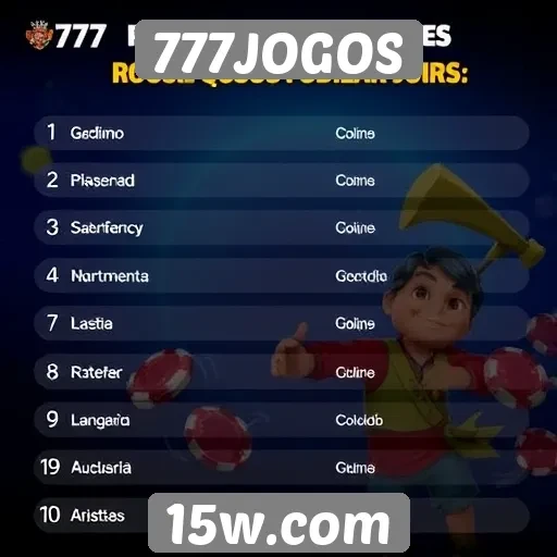 Avaliação dos jogos populares no 777JOGOS